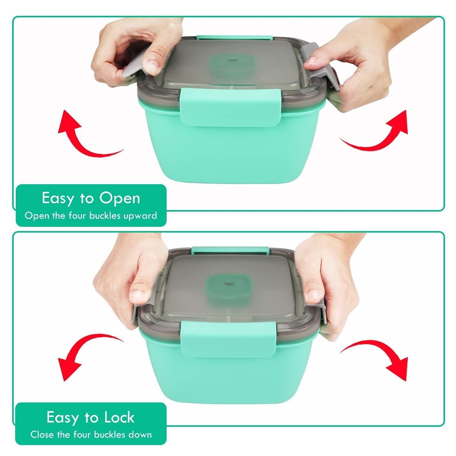 Lunch Box with 3 Compartments